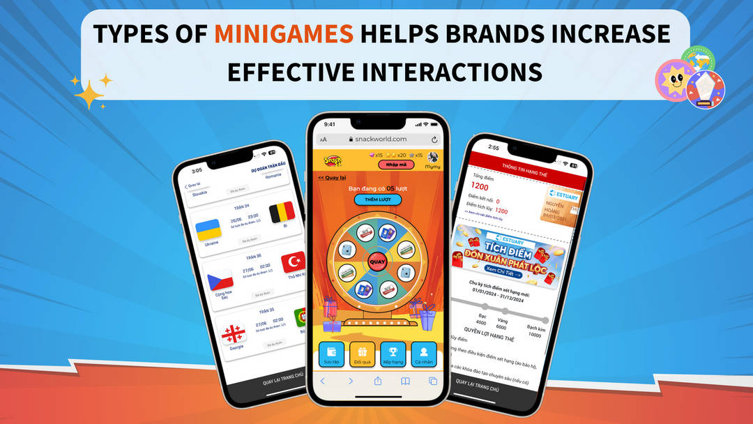 Types of Minigames helps brands increase effective interactions